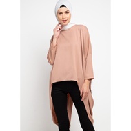 Hazelnut Indonesia - Francine Top -/ Blouse Top Wanita - Mocca