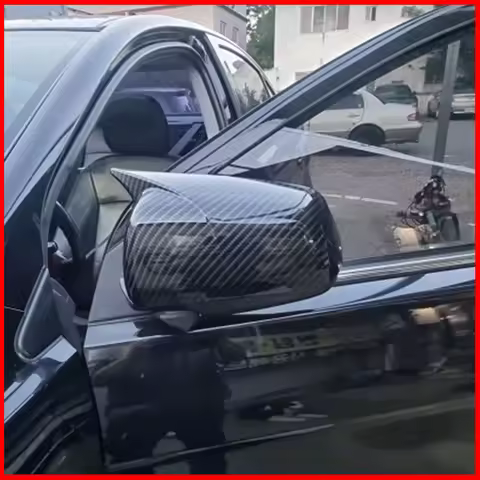 FOR Mitsubishi Lancer X EVO 10 EX 2008-2016 SIDE DOOR WING REARVIEW MIRROR COVER STICKER TRIM Car St