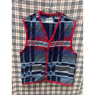 Benetton Striped Jacket Vest Made In Italy 48