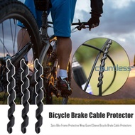 3 Pcs Bicycle Brake Cable Protectors Brake Gear TPR Bike Frame Protector [countless.sg]