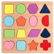 Mainan Puzzle Kayu Edukasi Huruf ABC Angka Shape Balok untuk Belajar Anak