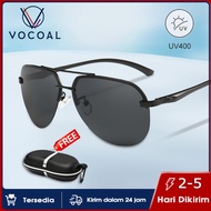 Vocoal Kacamata Gaya Pria Dewasa Fashion Korea Murah Retro Vintage Oval Dewasa Men Sunglasses Simple Kasual Kacamata Pria Polarized Frame Besi Kacamata Kaca Mata Hitam Pria Anti Silau Keren Terbaru