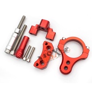 MSXmoto CNC Steering Damper Stabilizer Buffer Mounting Bracket Kit Compatible for yamaha YZF R3 R25 