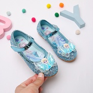 HK2 Frozen Elsa Princess Cartoon Slip-on Shoes Canvas Shoes for Kids Girls Boys Flat Shoes Low-front