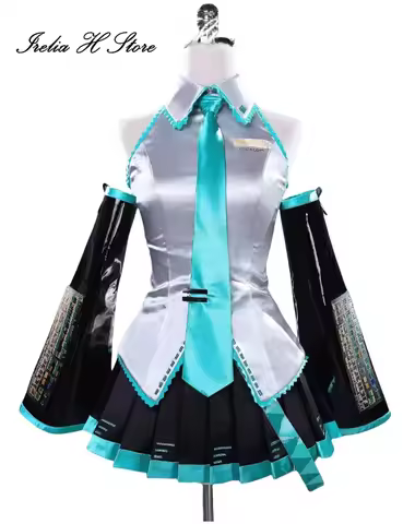 (in stock}Irelia H Store mi&ku Formula clothes Cosplay Costume mi&ku uniform jk dress female shirt s