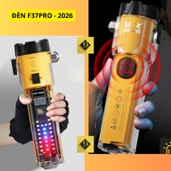 Flashlight F35,F37pro 2026 Battery for Continuous Use 6-8h Multifunctional Super Bright LED SOS Glas