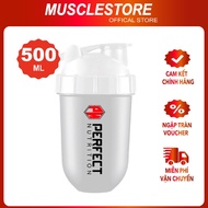PERFECT NUTRITION Shaker Bottle (500ML) Gym Sports Water Bottle, Whey Milk Shaker, BPA Free