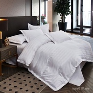 Four-Piece Set Hotel Hotel Set B & B B Bed Pure White Hotel Hotel Cloth Grass Duvet Cover Five-Star 