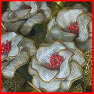 Bunga Pahar MAWAR/ telur songket MAWAR sesuai Majlis❤️