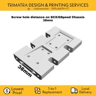 LCG Dual Platform Skid Plate SCX Gearbox for SCX/GSPEED Element Enduro Chassis CRAWLER RC UPGRADE
