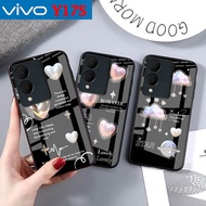 HP Vivo Y17s glass softcase - casing Vivo Y17shp - Vivo Y17s case - softcase - latest casing - cute 