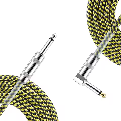3M/6M/10M Premium Nylon Guitar Cable 1/4 Inch Instrument Cable-Super Durable Guitar Chord- AMP Cord 