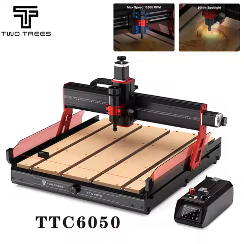 Twotrees TTC6050 CNC fraise Laser Machine de gravure 3 axes/4 axes Machine de découpe pour bois acry