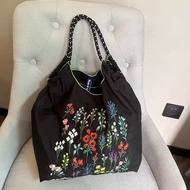 Japan Ball Chain Bag New Circle Ma Wanlima Embroidery Large Capacity Tote Bag Canvas Bag Reusable Ba