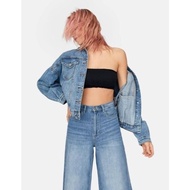 STRADIVARIUS Plain rubed bandeau top