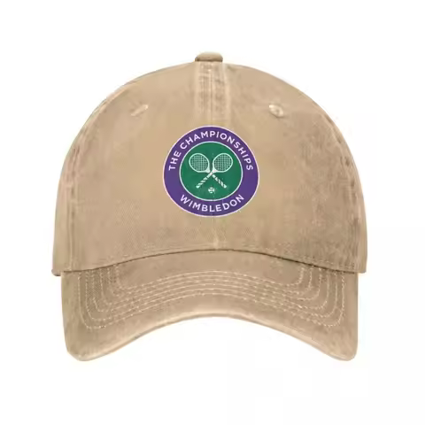 Wimbledon Tennis Game Unisex Baseball Caps Badge Mindfulness Distressed Washed Hat Vintage Outdoor R