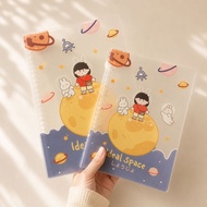 Ideal Space Plastic Notebook – B5 26 Holes / A5 20 Holes – Paper Included