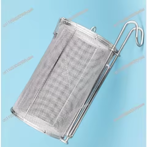 Filter Basket with Lid, Tea Strainer, Flour Sieve, Spicy Hotpot Strainer, Wire Strainer, Deep-fry Ba