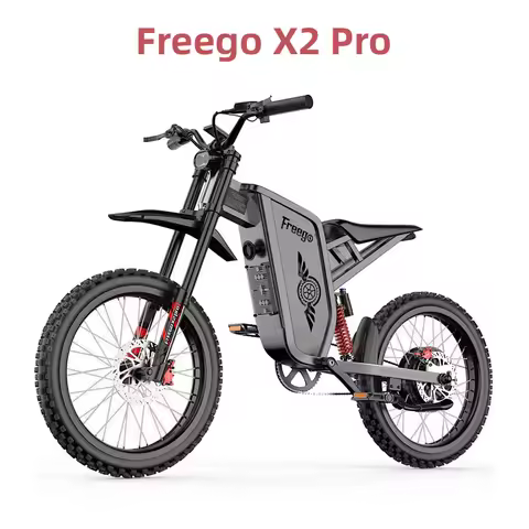 Freego X2 Pro Electric Motorcycle for Adults 6000W Motors 1800wh Lithium Battery 7 Speed 50MPH Off R