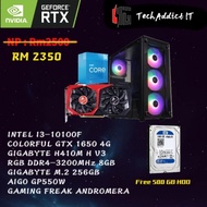 PC BUDGET GAMING SET / CUSTOM MADE PC / CPU DESKTOP / Intel i5 12400F / i3 12100F/i3 10100F + RTX 16