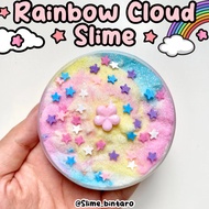 RAINBOW CLOUD SLIME BY SLIME BINTARO PREMIUM SLIME CLOUD SLIME CLOUD SLIME SUPER SOFT AND DRIZZLING 
