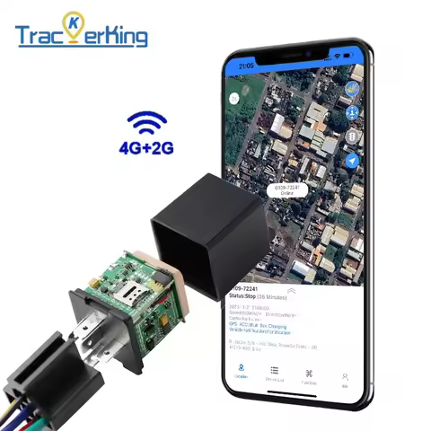 TrackerKing 4G GPS Relay Tracker DK09 For Motor Car MV720 Relay GPS Tracker Support Cut Oil And Engi