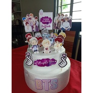 ✠BTS BT21 theme cake topper