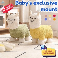 Cute alpaca stool animal cartoon sofa stool home and living room decoration creative goat doll stool