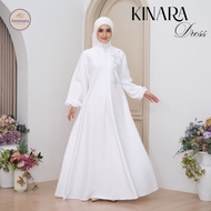 KATUN AMMARA FASHION | KINARA DRESS White Black Gamis Premium Twist Cotton Hajj Umrah Ihram Manasik 
