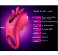 Vibrator / Dildo / Vibrator Klitoris Cincin Rotasi Pria Wanita