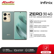 Infinix Zero 30 4G Smartphone 8GB+256GB MediaTek Helio G99 108MP Ultra-Clear Camera 6.78" FHD+