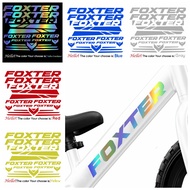 FOXTER Bike Vinyl Sticker Decal for Mountain Bike and Road Bike