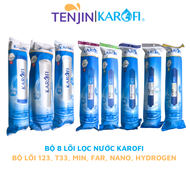 Bộ 9 lọc nước Karofi bộ lọc thô + RO100GDP Mỹ + 5 lõi chức năng 567810 dùng cho máy lọc nước Karofi 