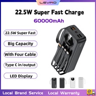 60000mAh Power Bank 22.5W Super Fast Charging Battery High Capacity Digital Display Power Bank