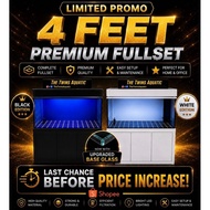 [ PROMO ] 4 Feet Aquapro Kintons Aquarium Fullset Set – Waterproof | Basic / Premium Full Set | Arow
