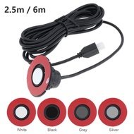 Flat Sensors Adjustable Depth 16mm Car Parking Sensor for 2.5m / 6m Cable Monitor Reverse System