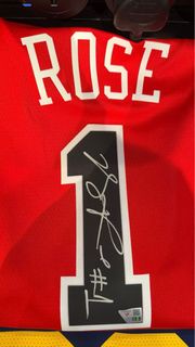 Derrick Rose SW公牛簽名球衣Fanatics 公司認證