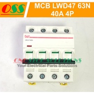 CIRCUIT BREAKER MCB AC LWD47-63N 4P 40A