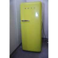 Smeg 50's Style Retro LIME GREEN Refrigerator with Ice Compartment