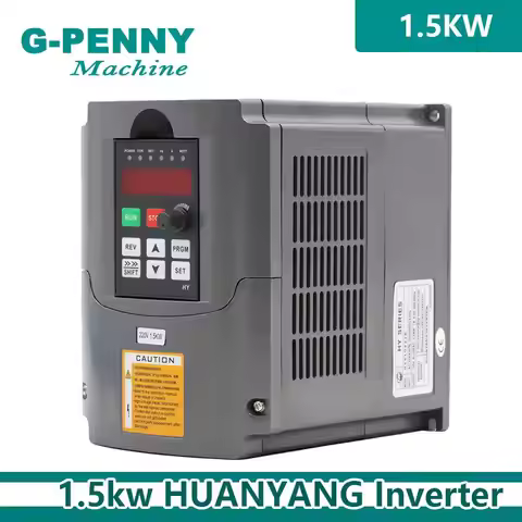 G-PENNY 1.5kw VFD Variable Frequency Driver cnc spindle motor driver speed control Inverter Input 1o