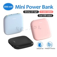 🚚SG Local Seller🚚 20000mAh Mini Large Capacity Power Bank With LED lights Lightweight Portable Powerbank