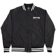 Thrasher Mag Logo DUGOUT Bomber Jacket Black/ White