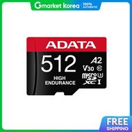 Adata Micro Sd Card High Endurance 100Mb/S 512Gb Dashcam Home Cam Cctv Camera External Memory El