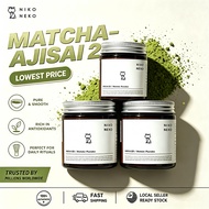 LOWEST PRICE | 3PCS SPECIAL BUNDLE | NIKO NEKO MATCHA‑AJISAI 2.0 | CEREMONIAL GRADE MATCHA POWDER