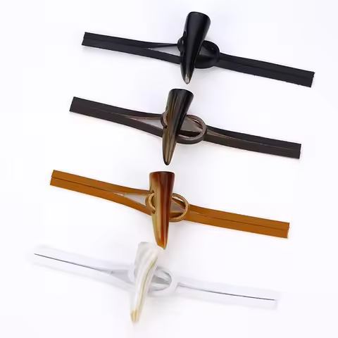 4 Pairs Leather Horn Toggle Closure Buttons Jacket Duffle Coat Shawl Fasteners Resin Button Clothes 
