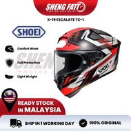 SHOEI X-FIFTEEN Escalate TC1 TC2 TC10 Helmet Original Motor Visor Topi Keledar Full Face Original Superbike X-15 X15