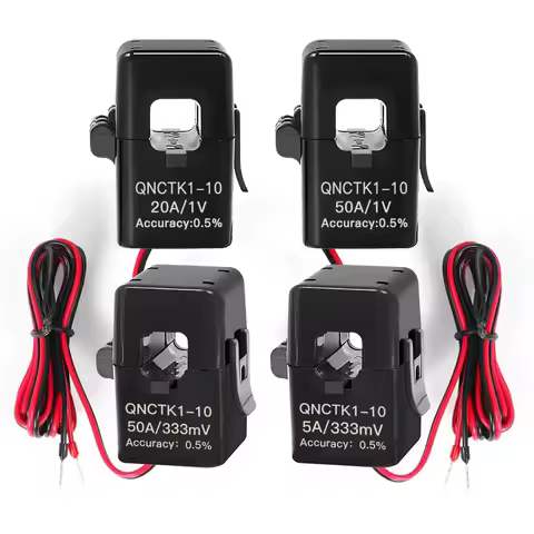 QNCTK1-16 100A 333mV 150A 1V QNCTK1-10 50A 333mV 30A 1V Split core current transformer sensor clamp 
