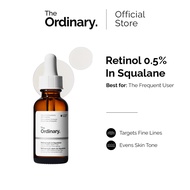 The Ordinary Retinol 0.5% In Squalane - 30 mL| Targets Early Signs of Aging, Moderate-Strength Serum