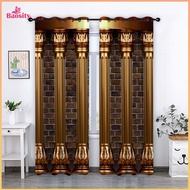 Eyelet Ring Top Blackout Curtains Window Drapes Machine Washable for Bedroom