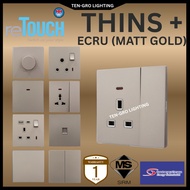 [SIRIM]Retouch Thins+ Ecru Smooth & Soft finishing Switch 1G,2G,3G,4G,13A,20A